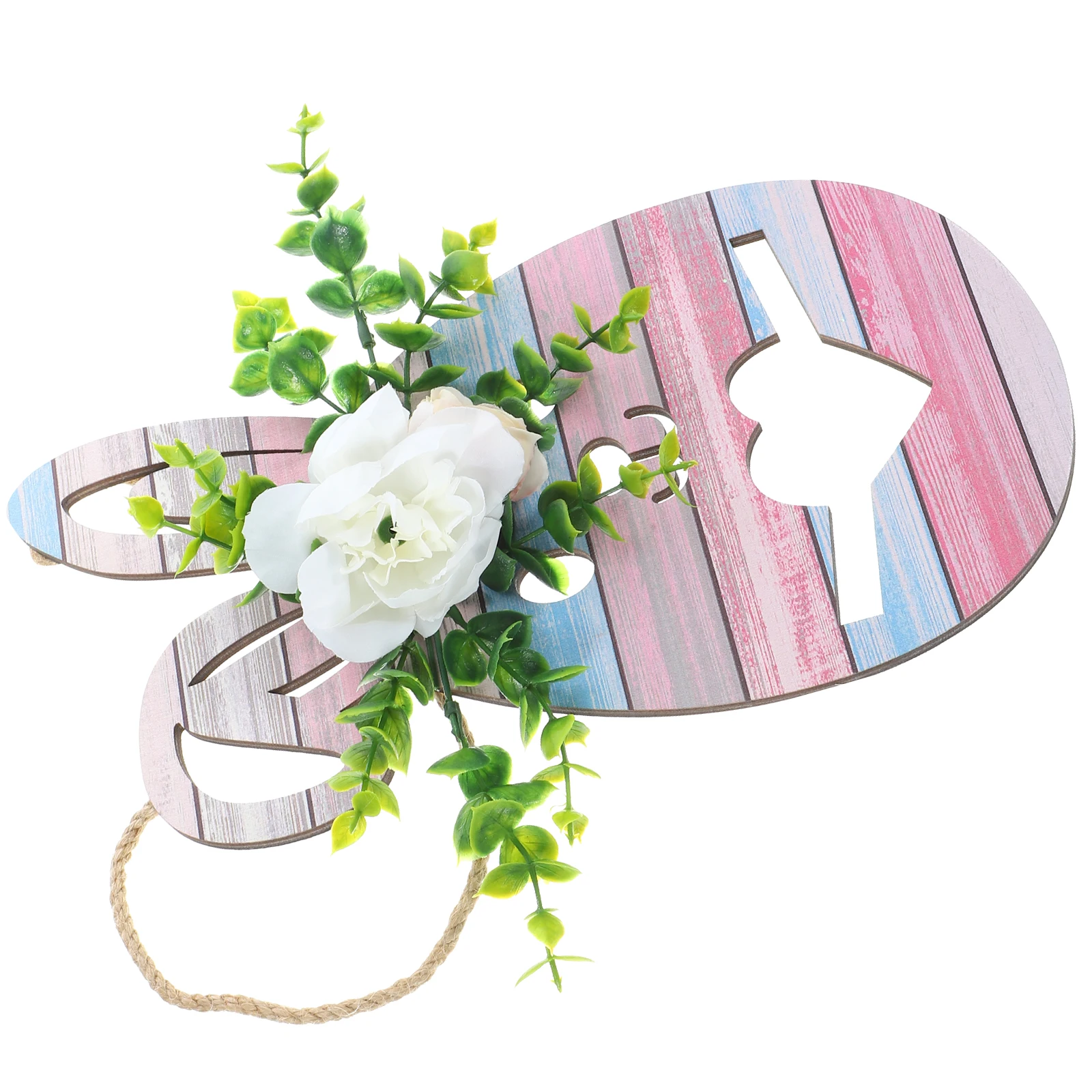 

Easter Wooden Hanging Sign Rabbit Decor 6190 Bunny Wall Home Scene Pendant Door nament Easter Decoration Kids Room DIY
