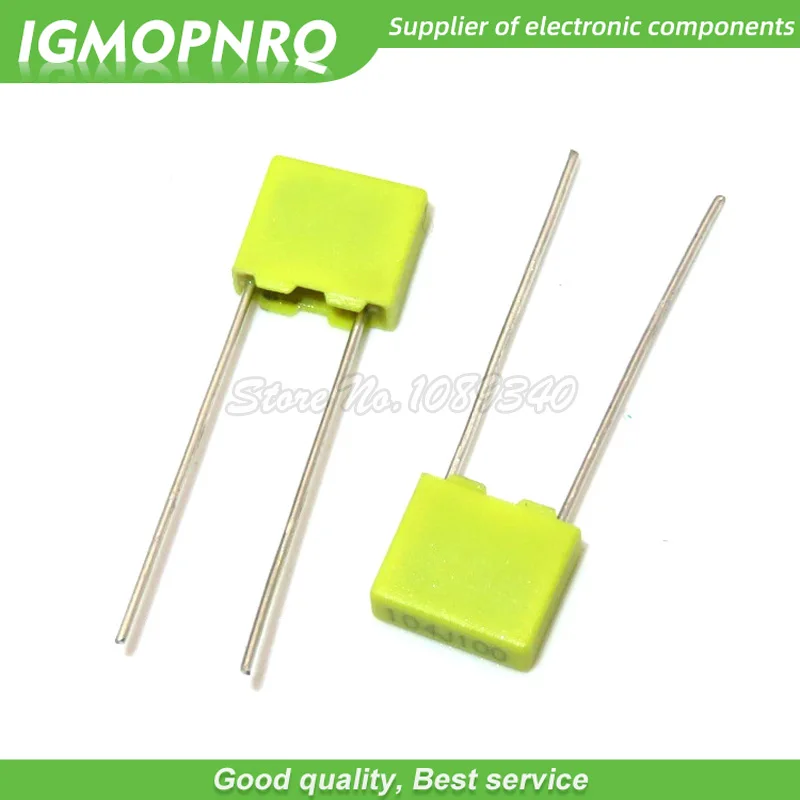 20PCS Correction capacitor 2.2nF 222J 100V 5mm Polypropylene Safety Plastic Film Capacitor