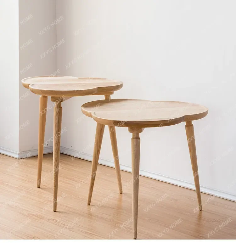 retro solid wood cloud coffee table living room household small apartment