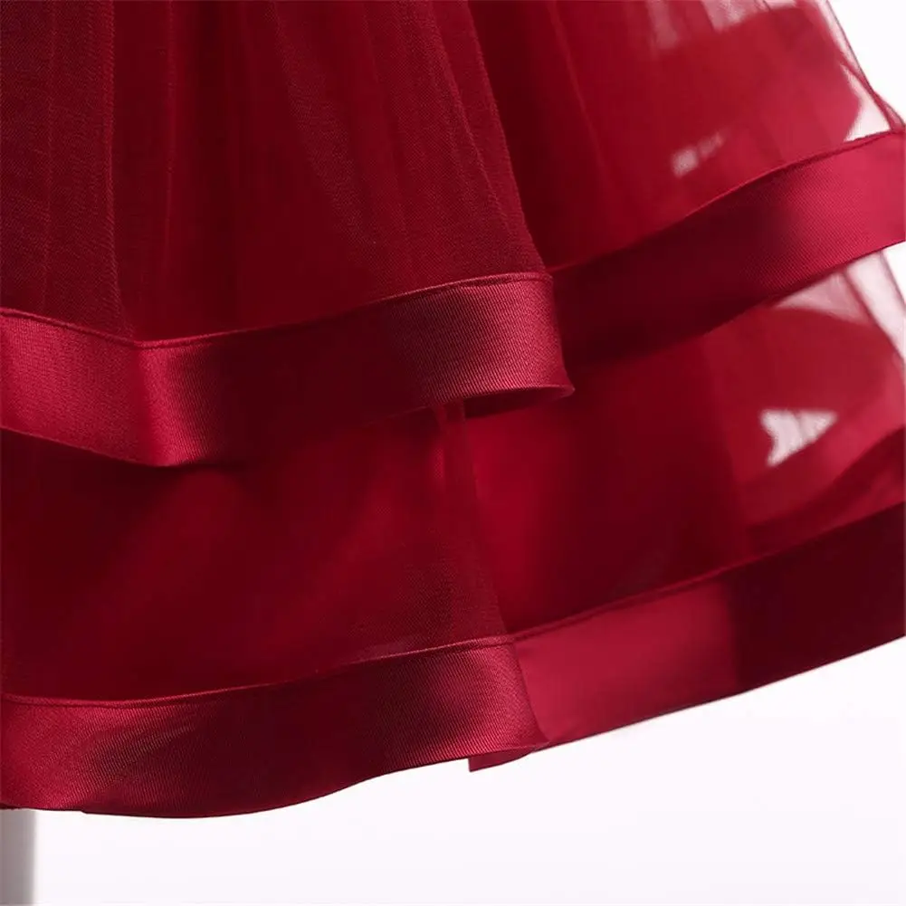 فستان فتاة الزهور فستان وصيفة العروس الزفاف، فستان حفلات أعياد ميلاد الأطفال وحفلات التخرج، فستان التواصل #6