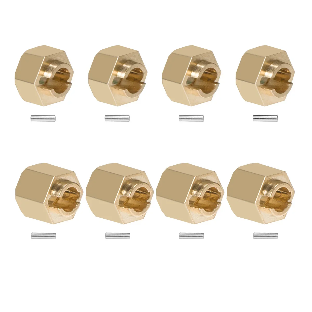 4Pcs Brass TRX4M Hex Wheels Extenders 4mm/6mm Thickness for 1/18 RC Car Crawler TRX4-M Bronco Defender Upgrade Parts