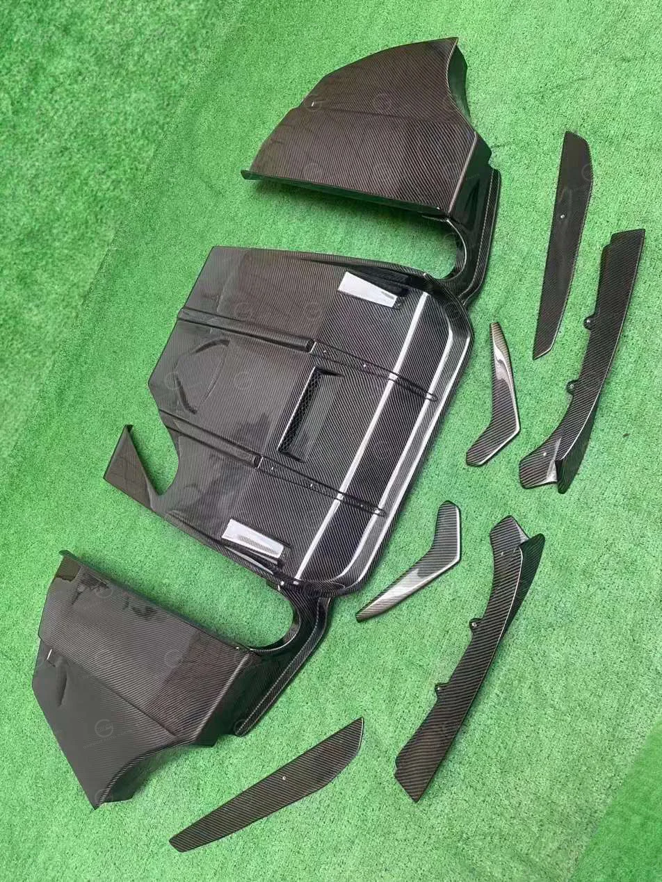 F30 ألياف الكربون الناشر لسيارات BMW 3 Series F30 F35 320i 328i 335i 340i M الرياضة الشفة الخلفية M-tech F30 GEEX نمط الناشر الخلفي #2