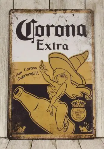 Corona Tin Sign Met… - image