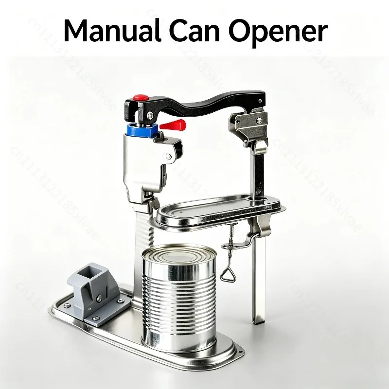 Heavy Duty Tabletop Stainless Steel Can Opener, Commercial Desktop Manual Tin Opener for Hotel, Restaurant, Ship Canteen