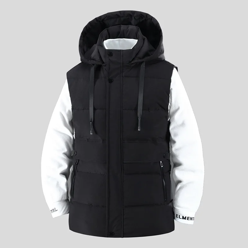 Große Herbst- und Winterkleidung aus Baumwolle, Freizeitjacken für Herren im Winter, hochwertiges Design, warmer Mantel mit modischer Kapuze