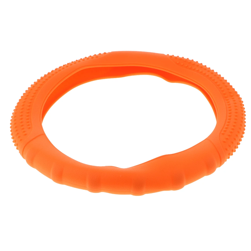 

Car Vehicles Silicone Anti-Slip Steering Wheel Cover Protector 36cm