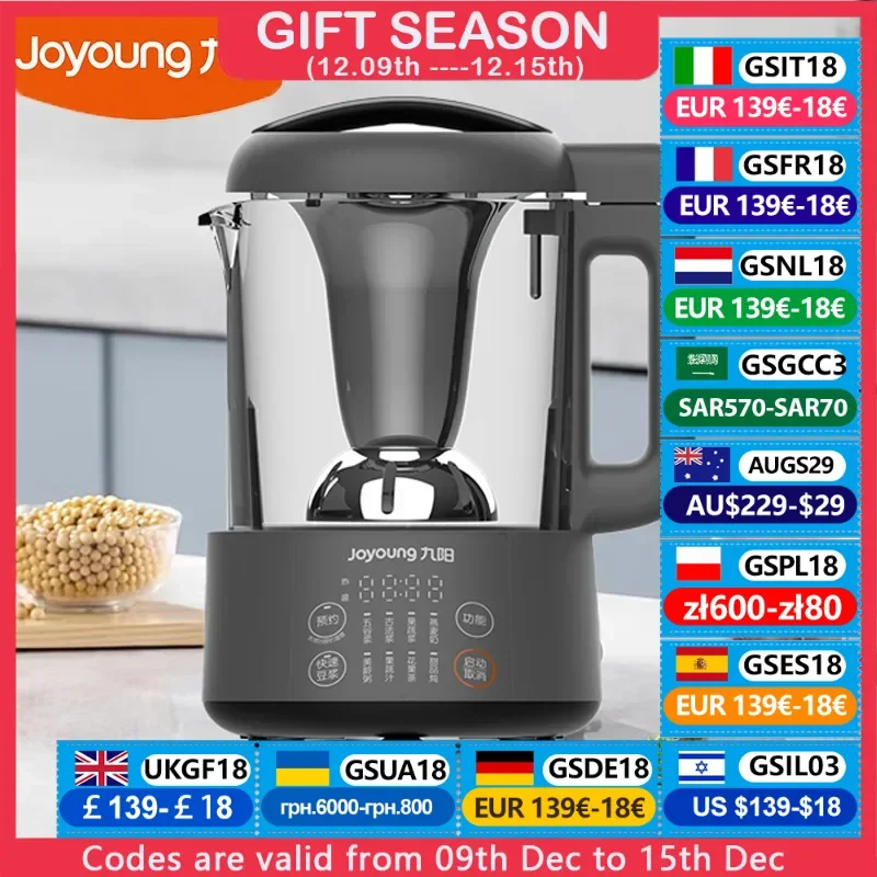 Joyoung Soymilk Maker Mikser Blender do żywności 1000ML wielofunkcyjny deser mleko sojowe jogurt koktajl mleczny DJ10P-D920