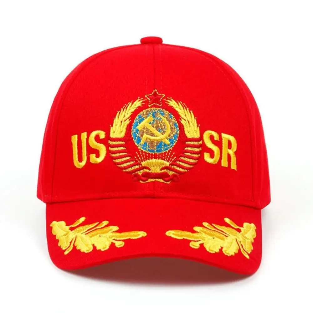 Russian National Emblem CCCP USSR Embroidered Baseball Cap Cotton Adjustable Baseball Hats Snapback Caps For Man Women Unisex
