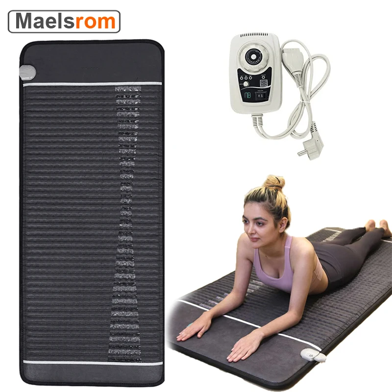 

150X60CM Amethyst Far Infrared Mat Heating Pad Bio Amethyst Tourmaline Negative Ions Massage Cushion Muscle recovery Pain relief