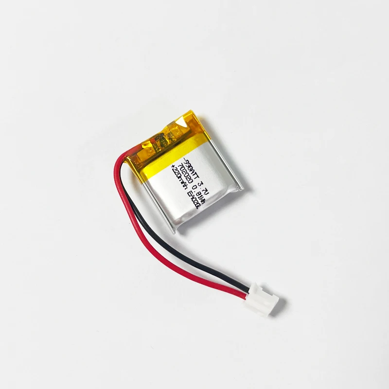 702020 Batería de polímero de litio 3,7 V 220 mAh para dispositivos de audio: auriculares Bluetooth, parlantes portátiles, auriculares inalámbricos