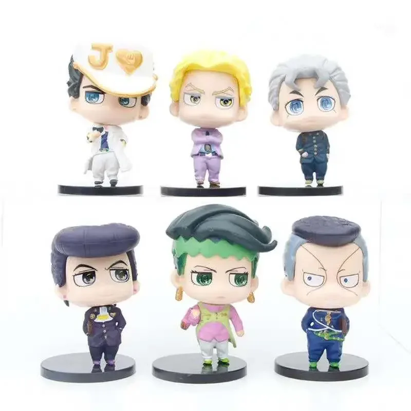 Anime JOJOs Bizarre Adventure Figure Toys Kids Boys Cute Giorno Giovanna Bruno Bucciarati Model Doll Gifts Random 1pcs