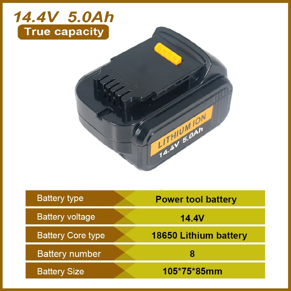 18650 for Dewalt 14.4V  Lithium Battery  Compatible Tools Rechargeable 3Ah 5Ah 6Ah for DCB140 DCB142 DCD735L2 DCF835C2 DCF835L2