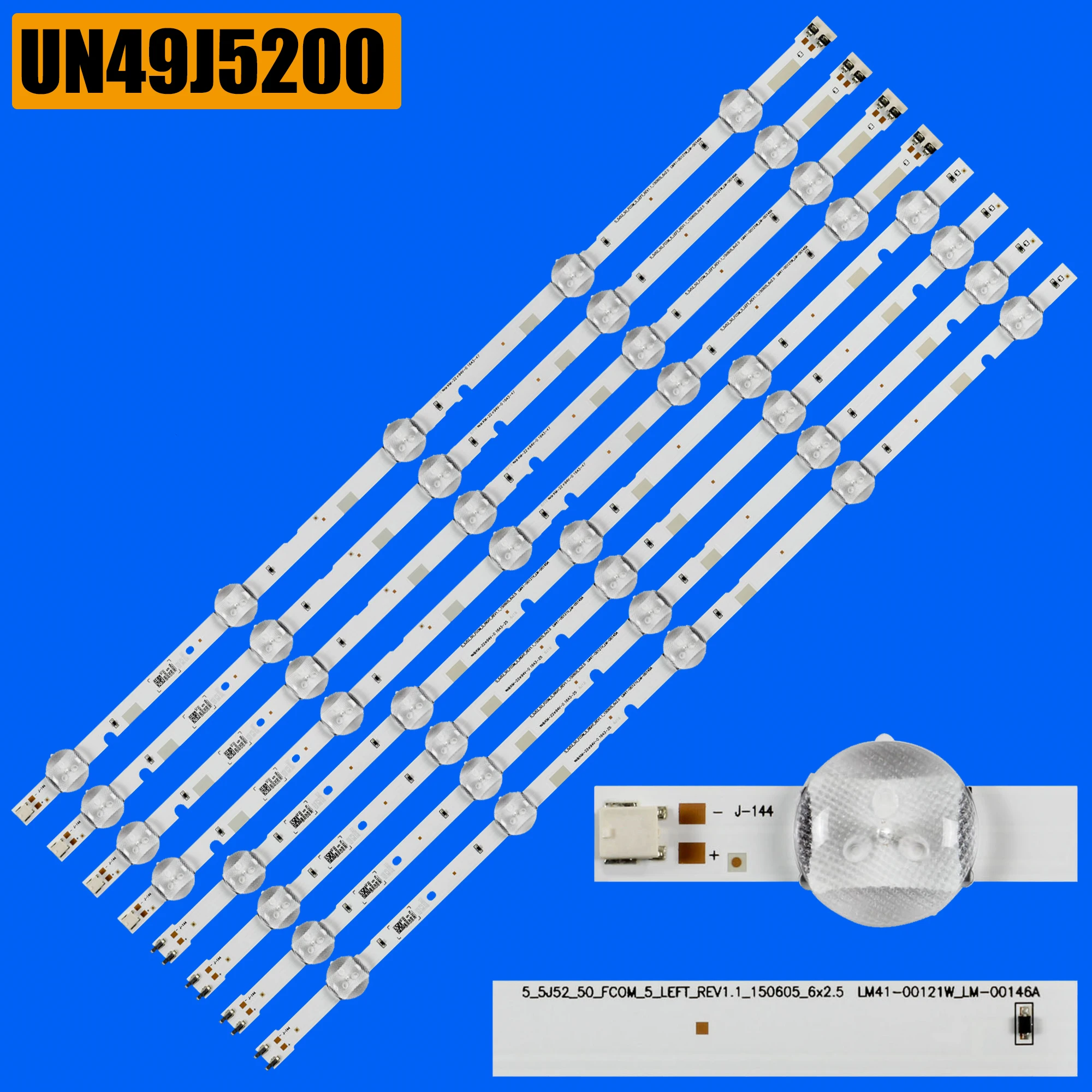 kit retroiluminacao led para 2023svs50 fhd fcom r5 l5 bn9637775a bn96 37774a un50m5300af un50j5000af lm4100471a lm41 00470a 510 01