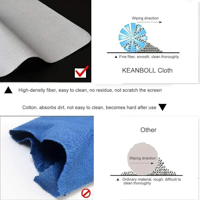 For MacBook Screen Cleaning Cloth Dustproof Cover Microfiber Dustproof Cleaning Cloth For MacBook 13 14 15 16 Inch Laptop Liner view 6