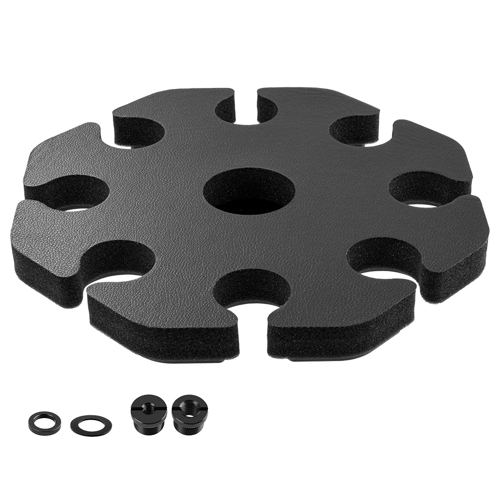 8-Slot Mic Stand Mount Detachable Wired and Wireless Mic Holder Wear Resist Microphones Storage Organizer for Stage Show