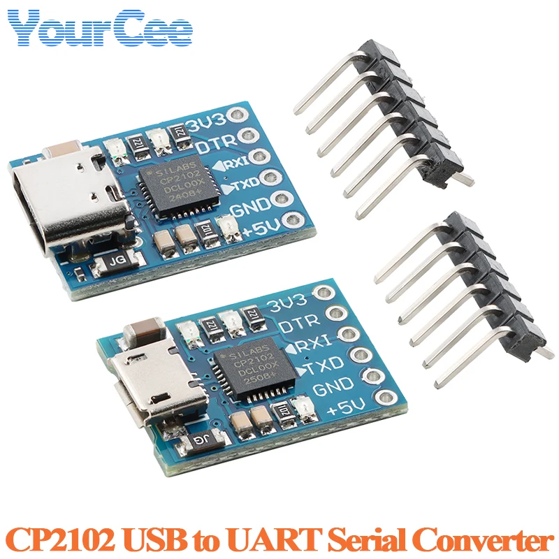 10pcs/1pc CP2102 USB to UART Downloader Flashing Board USB to TTL Convertor Module with USB Interface