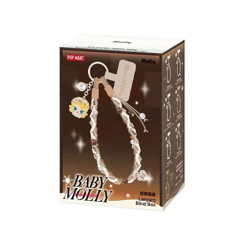 

POPMART Baby Molly Winter Fit Check Series Pendant Blind Box - Mystery Anime Figure Doll Desktop Ornament Gift