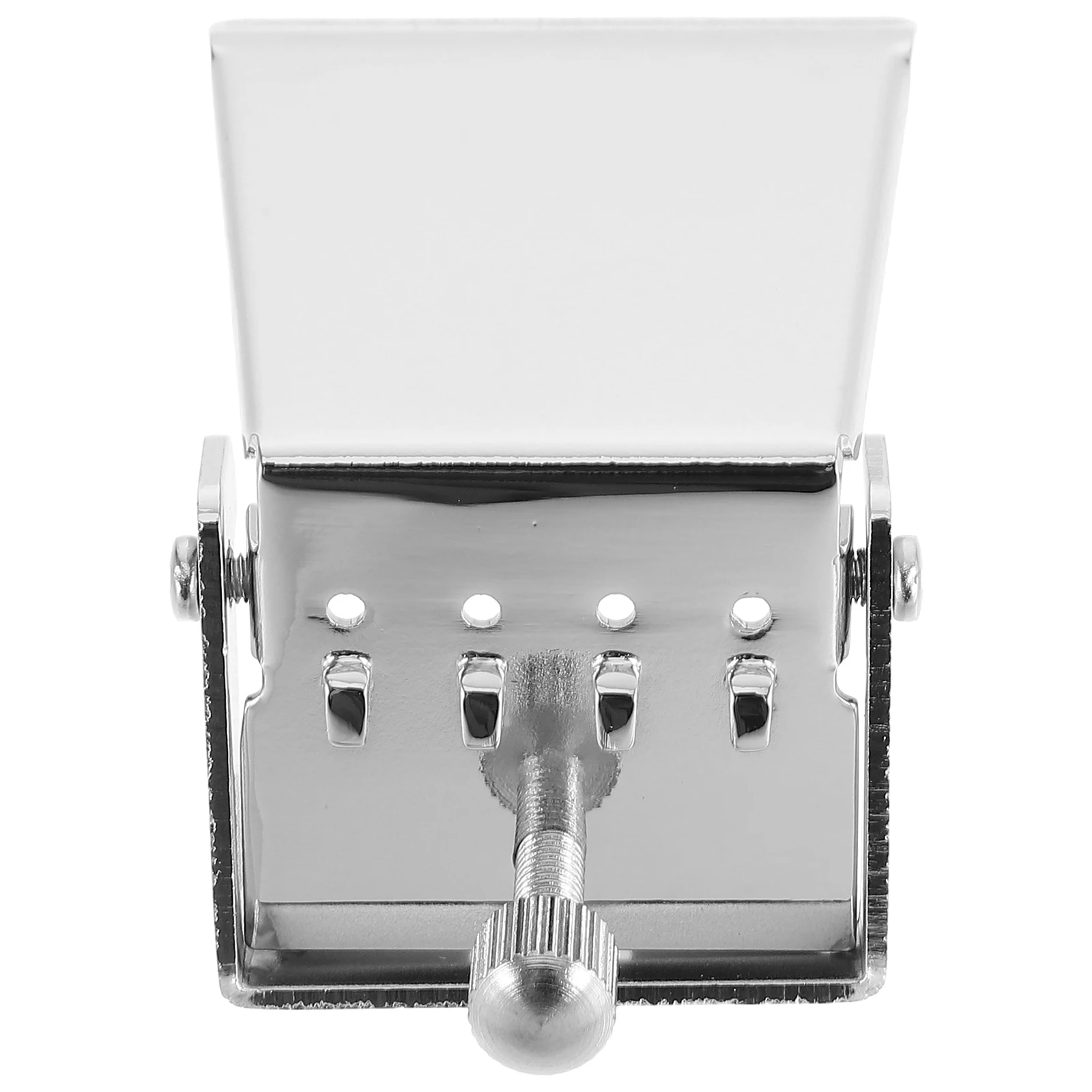 

Banjo Tailpiece 4 String Guitar Replacement Parts Flip-Top Cover Easy String Change Stable Durable Silver Tone Improvement