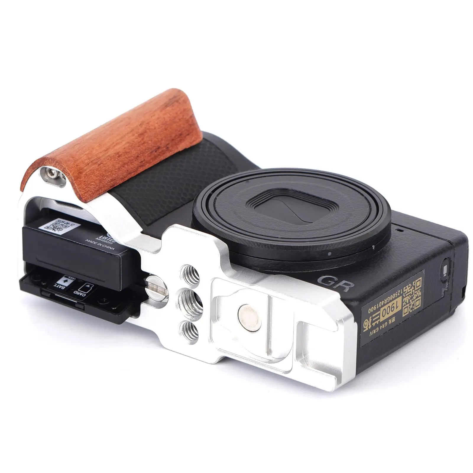 Ricoh GR IV Wooden L-Bracket Hand Grip for Arca-Swiss