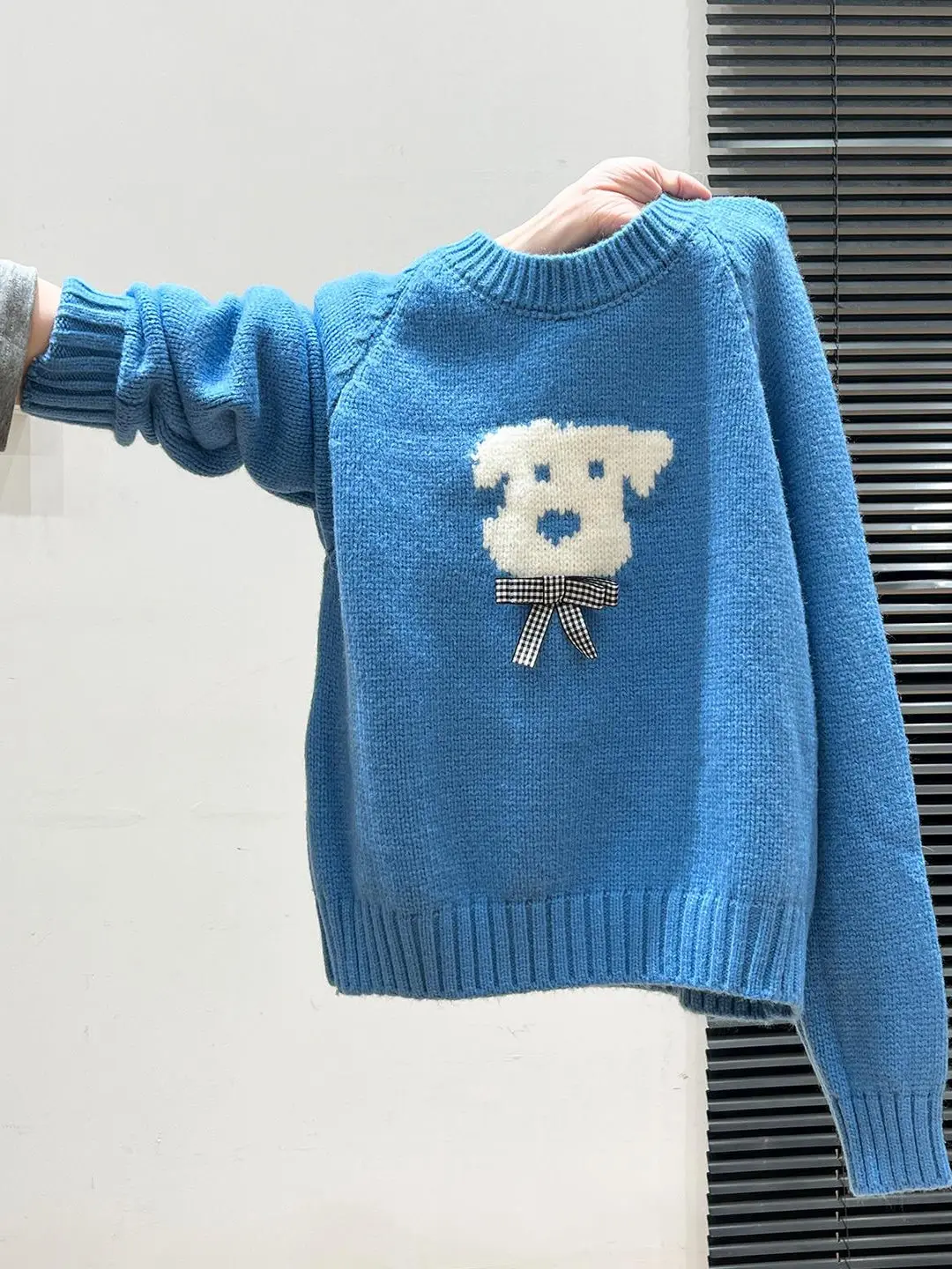 

Женский круглый вязаный свитер Ne с узлом Lazy Sle, осень-зима, новый модный пуловер на голову, свободный крой, длинный S...