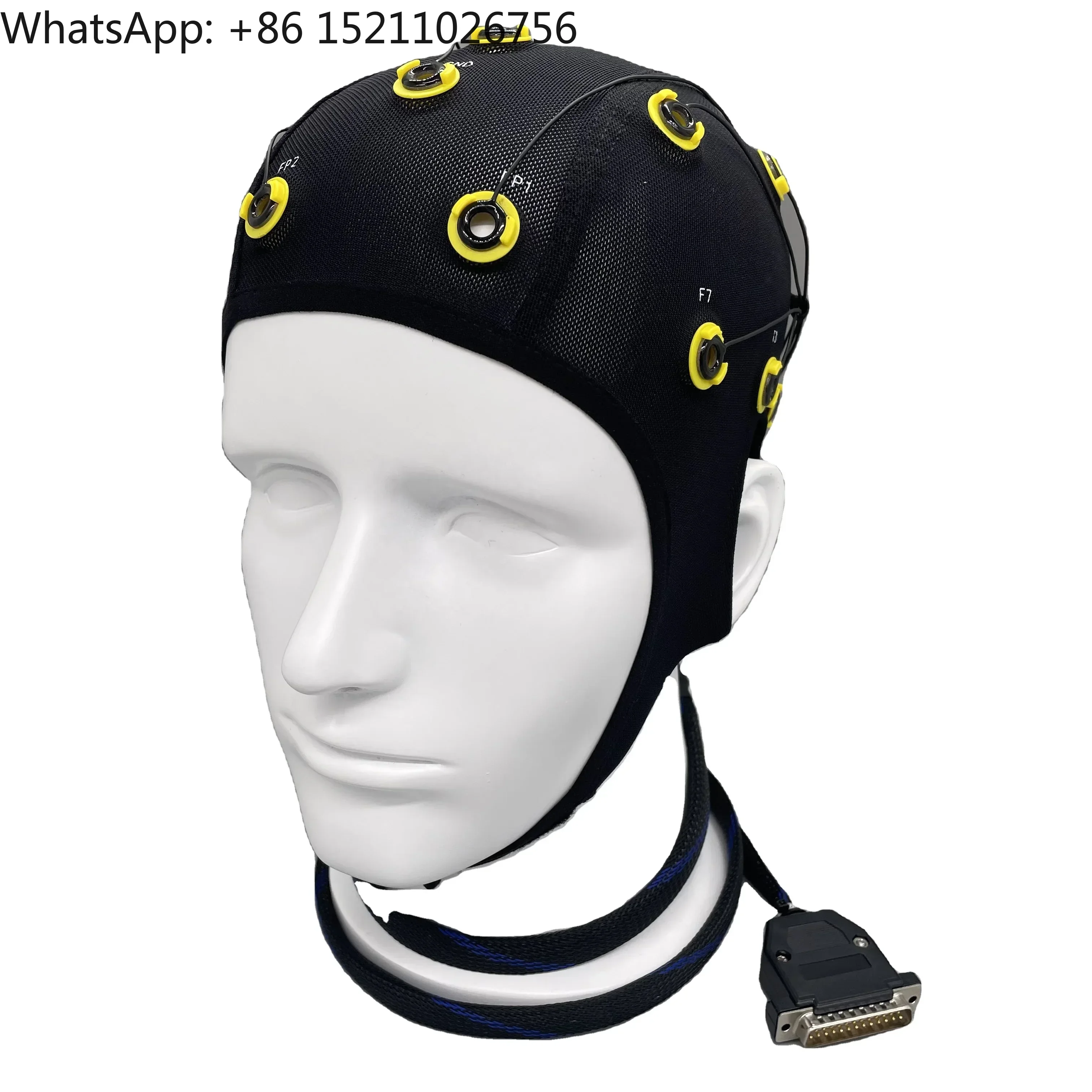 MRI Compatible Neuro-feedback Multi Channels dry eeg cap eeg electrode cap with electrode