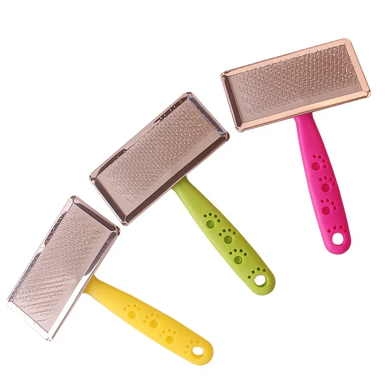 Pet Dog Comb Hair Removal Stainless Stee Knot Grooming Comb Puppy Dog Accessories Brush Needle Comb Dog Supplies Pets Cleaning