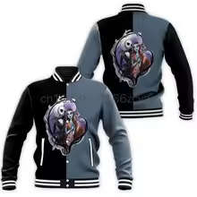The Nightmare Before Christmas Jack And Sally Baseball Jacket