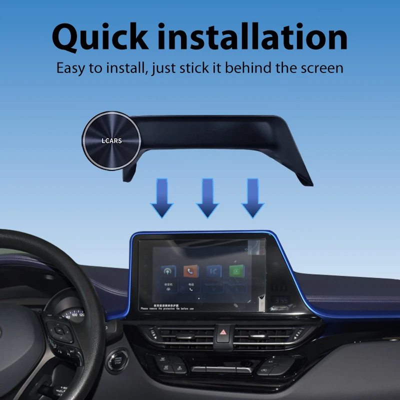Auto Telefon Halter Magnetische Einstellbare Winkel Halterung Für Toyota CHR 2018-2022 Center Konsole Bildschirm Navigation Halterung Auto Zubehör – Detail 3