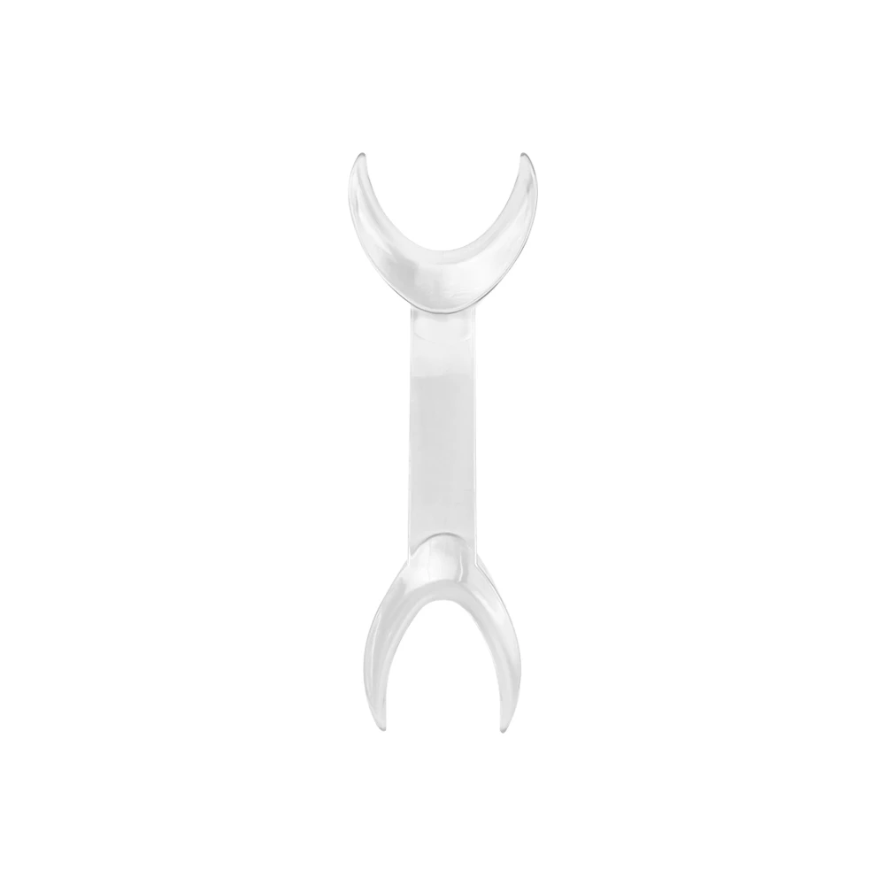 Abridor de boca transparente Dental de doble cabeza en forma de T, Retractor de labio y mejillas, expansor de boca Dental, 2 uds.