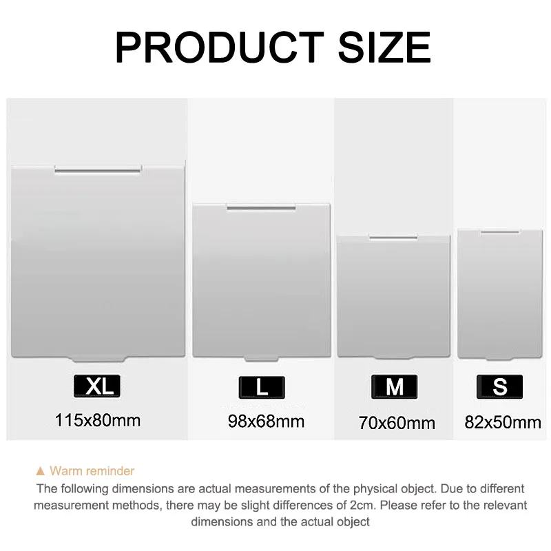 Nowe Aluminiowe Składane Przenośne Lustro Ręczne Przenośne Mini Lustro do Rzęs Kieszonkowe Składane Kompaktowe Narzędzia Kosmetyczne HUAZJ12