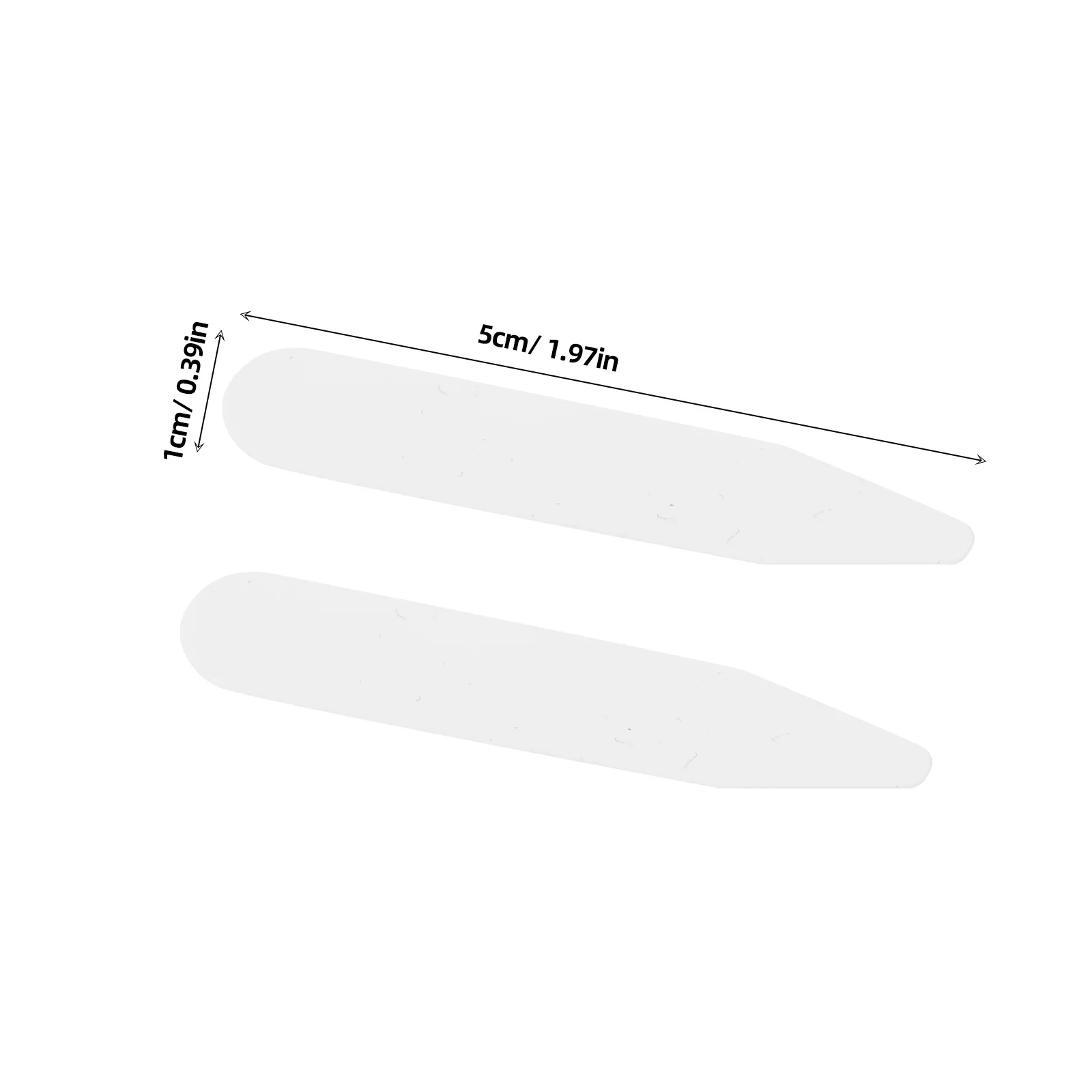 200 قطعة طوق القميص يبقى إدراجات بلاستيكية للرجال والنساء قمصان دعم مقوي استقامة حامل ملابس رسمية #6