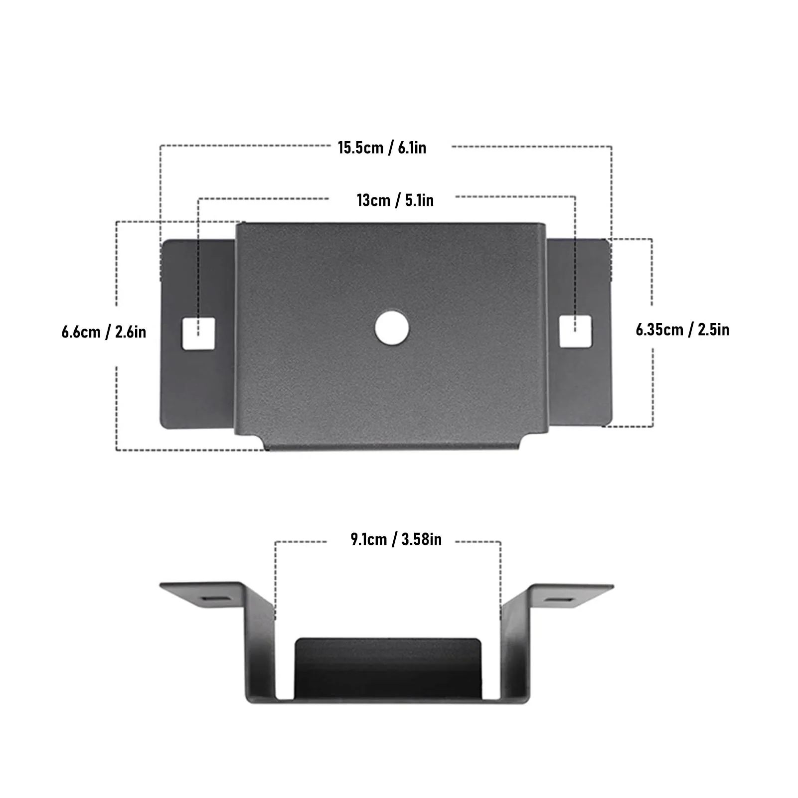 Staffa tascabile per picchetto da 2x4 pollici Staffa tascabile per picchetto per rimorchio Staffa per binario per rimorchio in acciaio al carbonio ad alta resistenza per picchetti