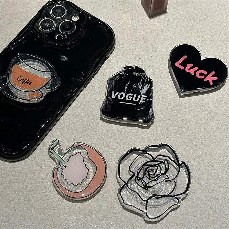 

Multiple Styles 3D Drip Glue Phone Stands Case for IPhone 16 15 14 11 12 13 Mini Pro XS Max Cover 7 8 Plus X XR SE Phone Holders