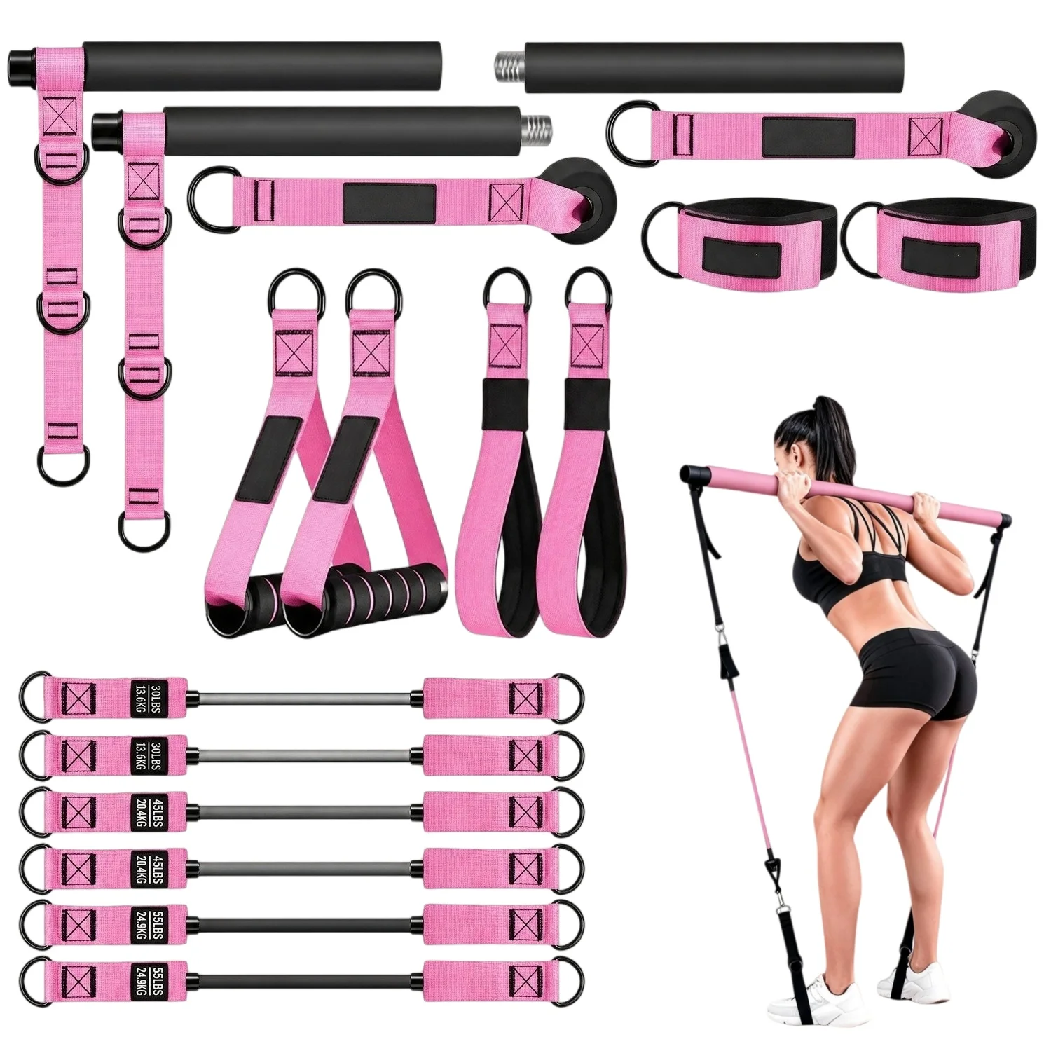 ensemble-de-barres-de-pilates-portables-avec-bandes-de-resistance-baton-de-yoga-multifonctionnel-equipement-d'entrainement-a-domicile-pour-sculpter-les-bras-la-taille-les-abdominaux-les-hanches-et-les-jambes