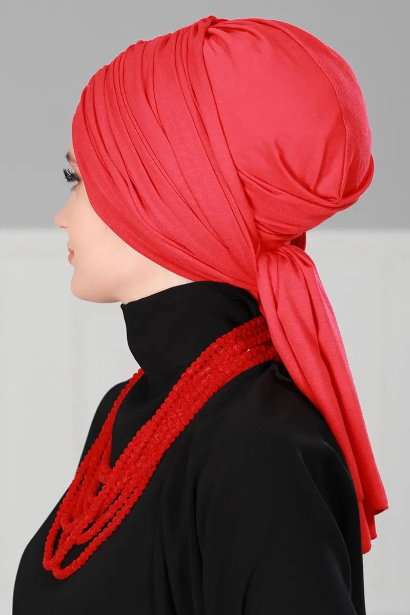 Vermelho de osso penteado shirred