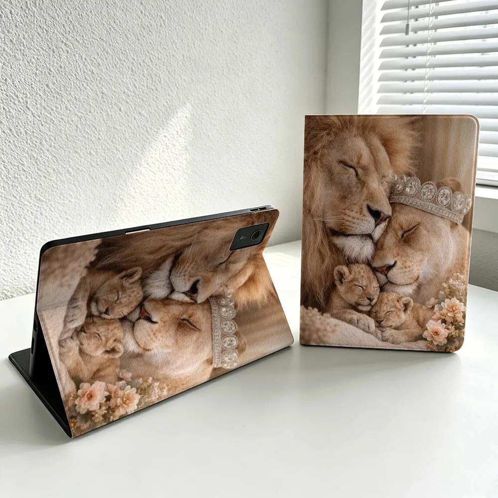 Lion Family Crown Hug For Lenovo Xiaoxin Lenovo Tab Pad Pro Plus K11 P12 M10 Legion Y900 Soft Inch Tablet Case Cover