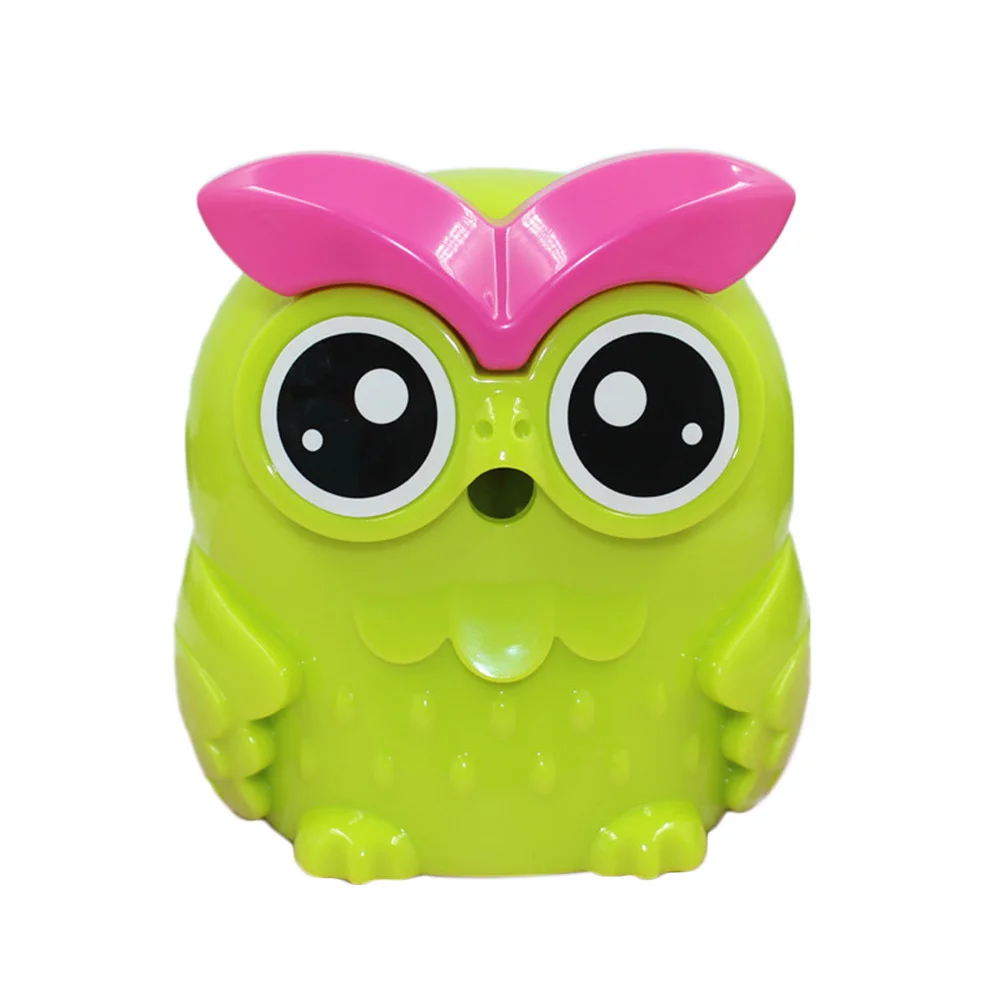 

Cute Owl Shaped Pencil Sharpener Portable Manual Sharpening Tool for Students and Kids Random Color Manual Pencil Sharpener