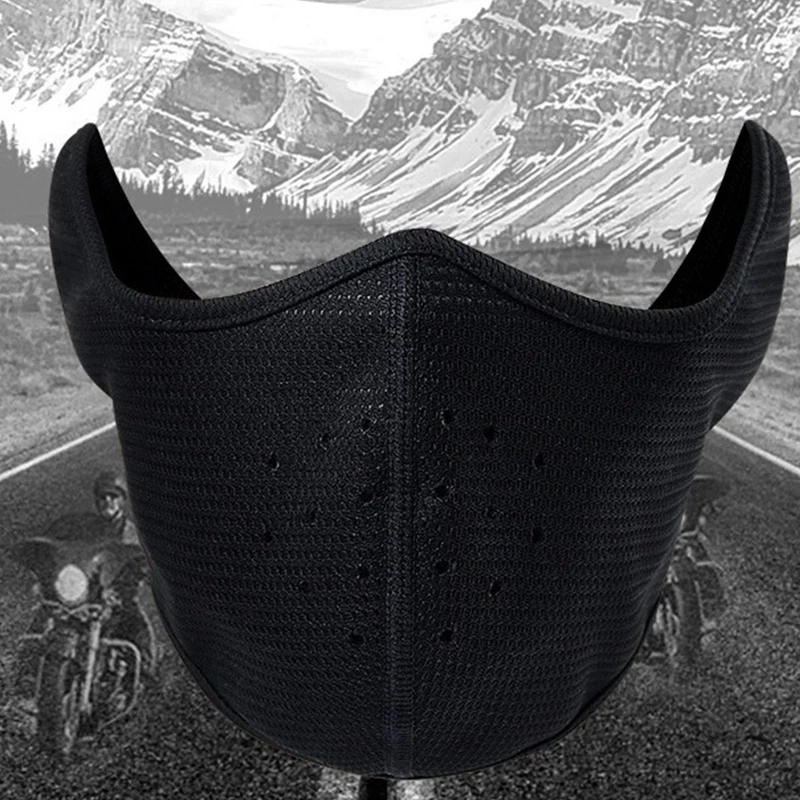 

Outdoor Warm Mask Autumn Winter Windproof Fishing Sports Running Cycling Face Cover Polar Fleece Half Mask Ear Protection