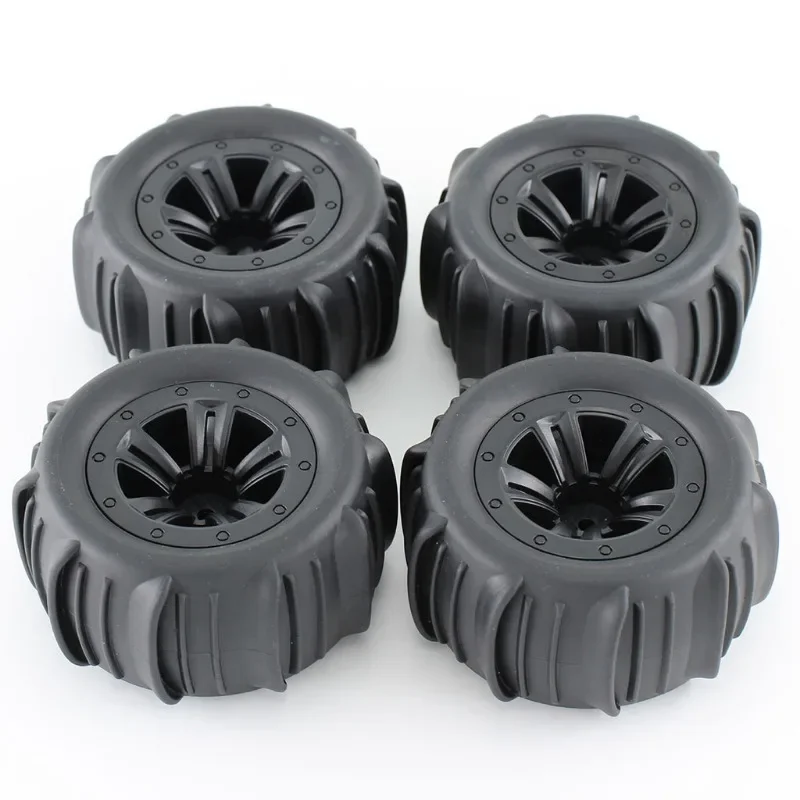 

4PCS 85mm 12mm Hex Rubber Tires Wheels for SCY 16101 16102 16103 Pro MJX Hyper Go 14210 16210 1/14 1/16 1/18 RC Monster Truck U