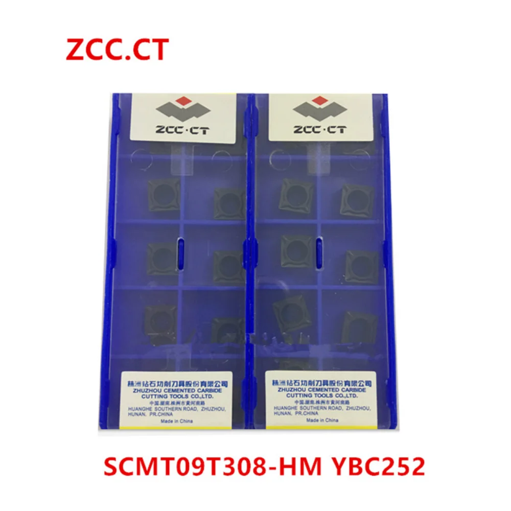 ZCC.CT 10P SCMT120404 120408 09 t304 09 t308-hm/HR YBC252 inserto girevole indicizzabile tornio in metallo CNC inserto in metallo duro per acciaio