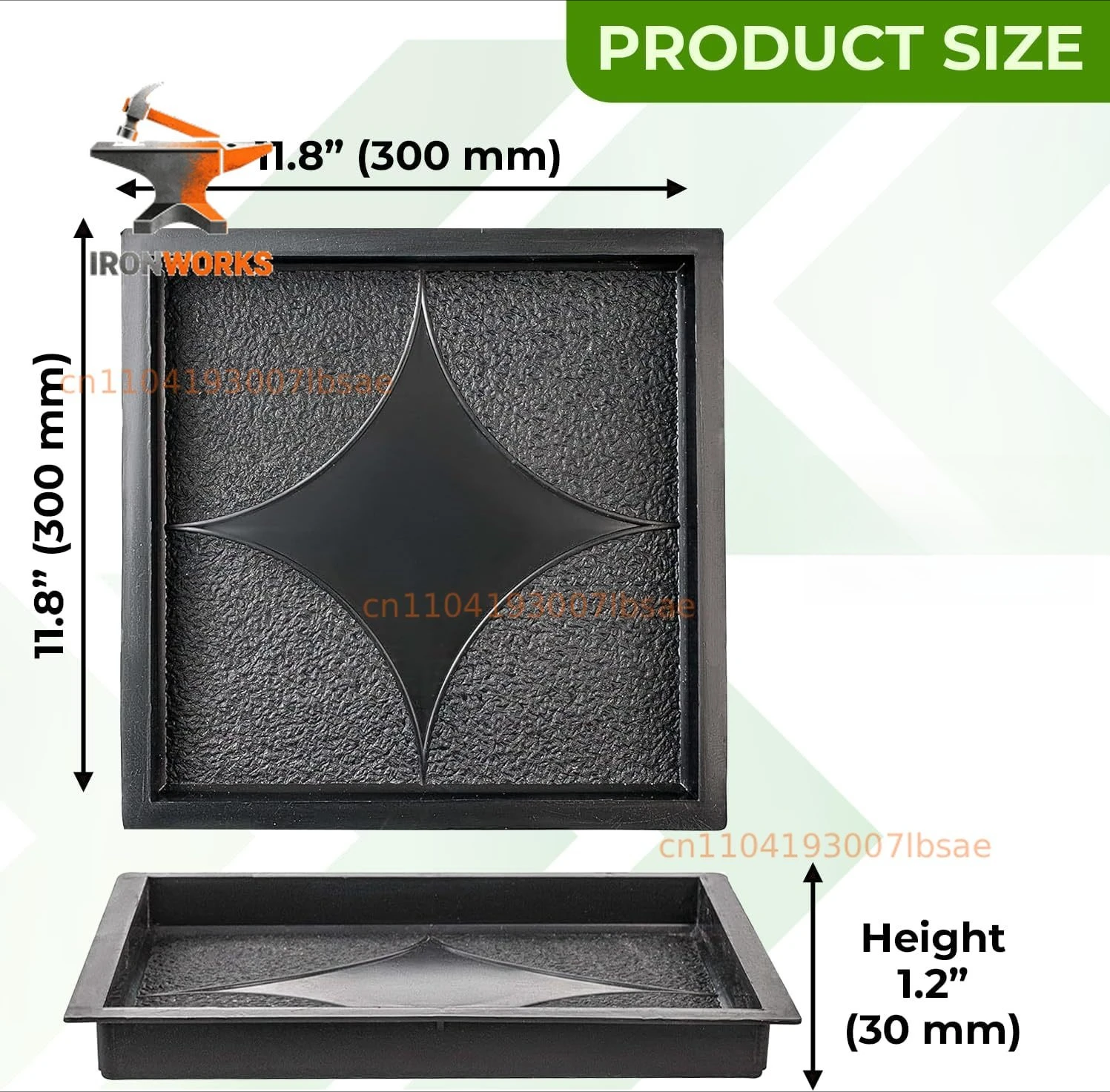 Plastic Molds Concrete Set Patio Paving Mold  Pathmaker Precast Concrete Molds and Forms Stampcrete for Walkway