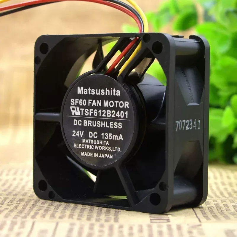 For MATSUSHITA SF60 FAN MOTOR TSF612B2401 6CM 24V 135MA 6025 Fan