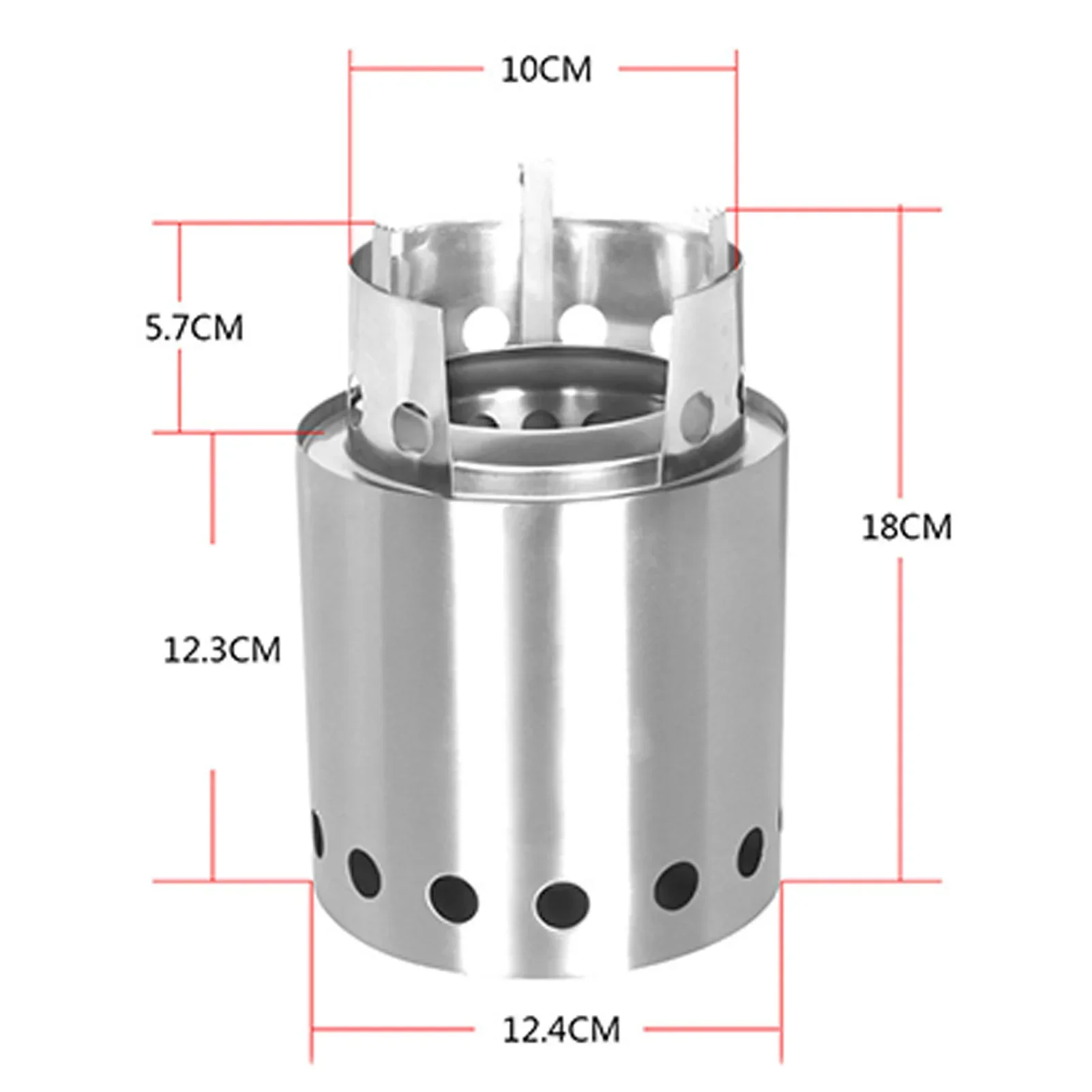 Outdoor Camping Equipment Windproof Wood Stoves Furnace Deconstructable Portable Picnic Stoves Cross Border Cooking Gas Burner