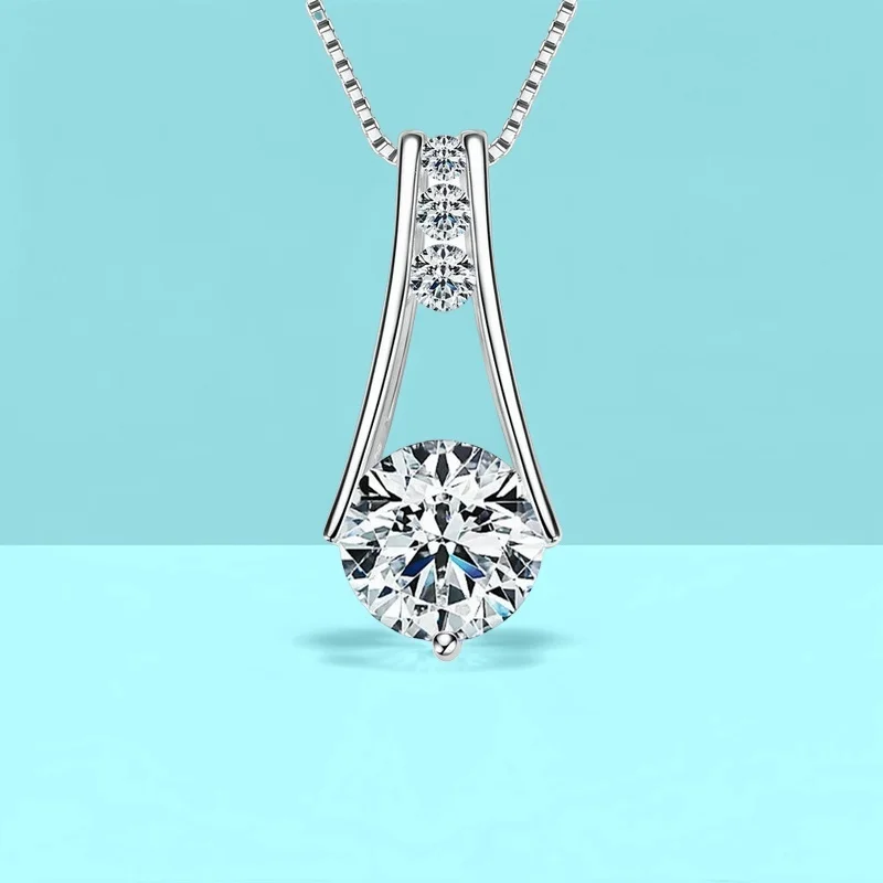 

3-каратное ожерелье с подвеской в форме сердца и стрелы из муассанита и бриллианта, сертифицированное GBA, новое серебро S925, минималистичные роскошные ювелирные изделия, женский подарок