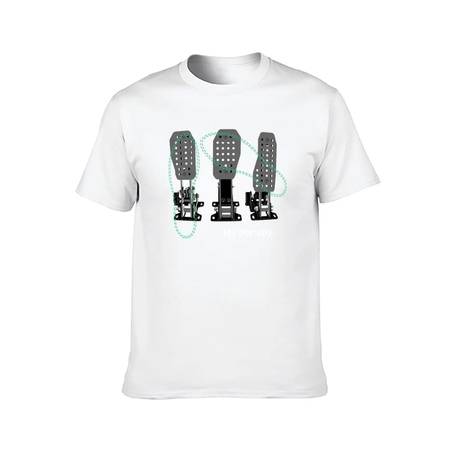Car Guys Therapy, 3 Pedals, iRacing, Funny Car Lovers Gift, Car Enthusiast, Video Games T-Shirt t shirt man cotton T-Shirt