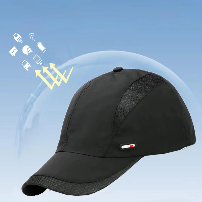 Faraday-gorra de béisbol Anti radiación Unisex, protección Emf de fibra de plata media/completa, teléfonos, ondas electromagnéticas, sombrero de