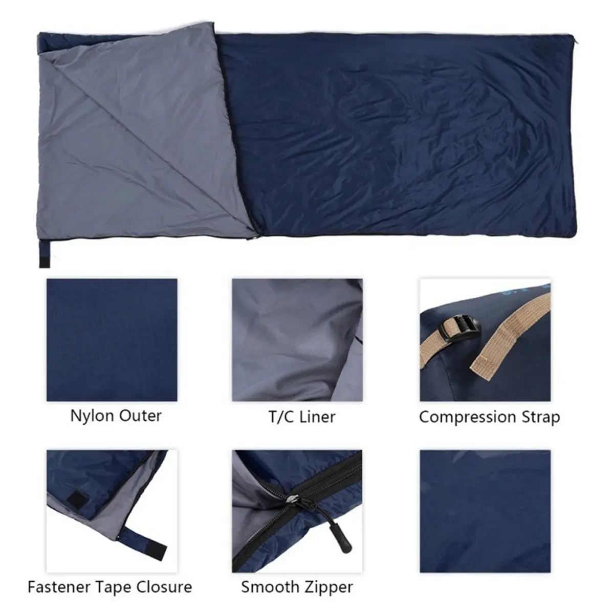 618 Mega Sale Outdoor Mini Sleeping Bags Ultralight Travel Bag Spring Autumn Envelope Sleeping Bag Adult Camping Sleeping Bags