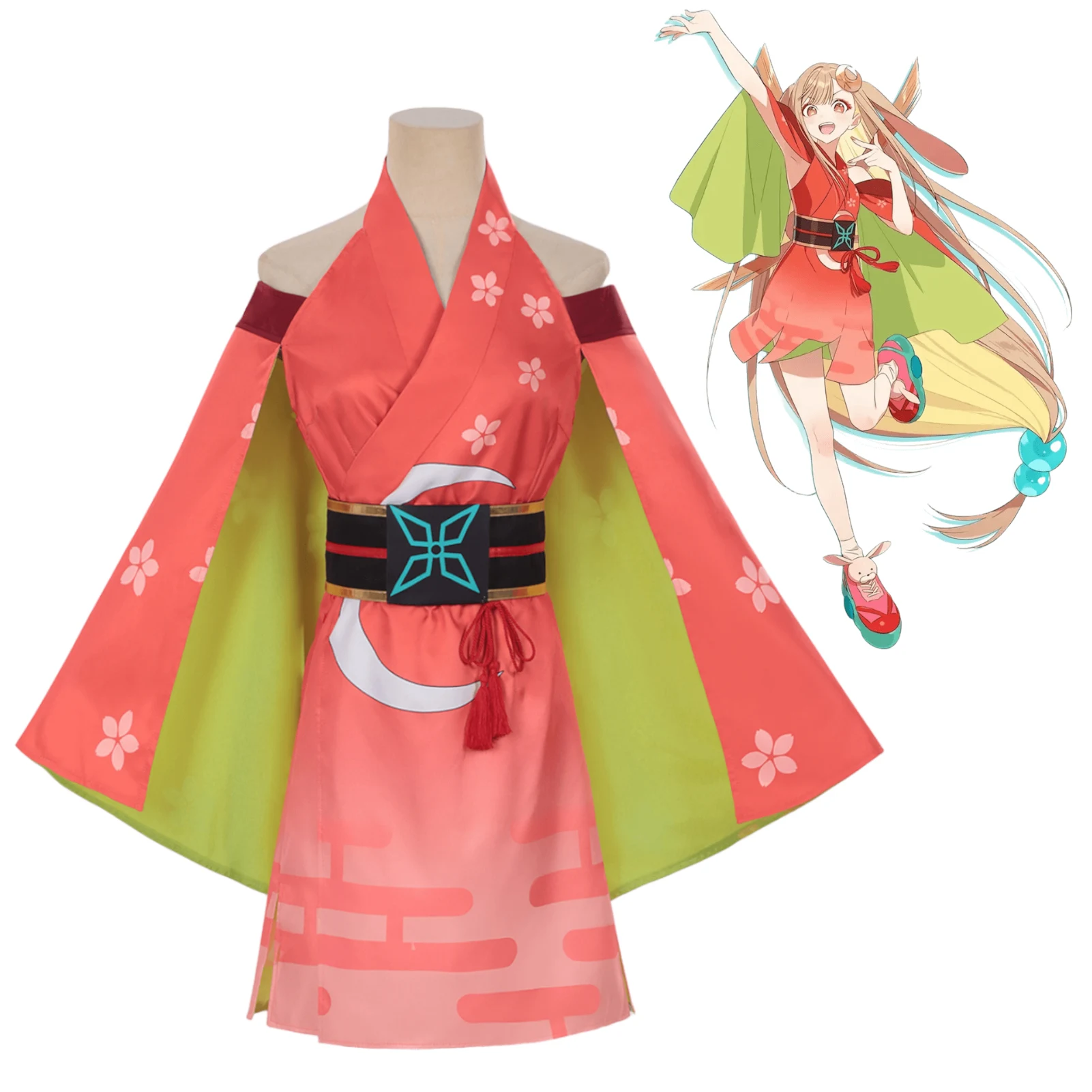

Cosmic Princess Kaguya Cosplay Costume Anime Kaguya Kimono Dress Full Set for Women Girls Halloween Carnival Party Outfit