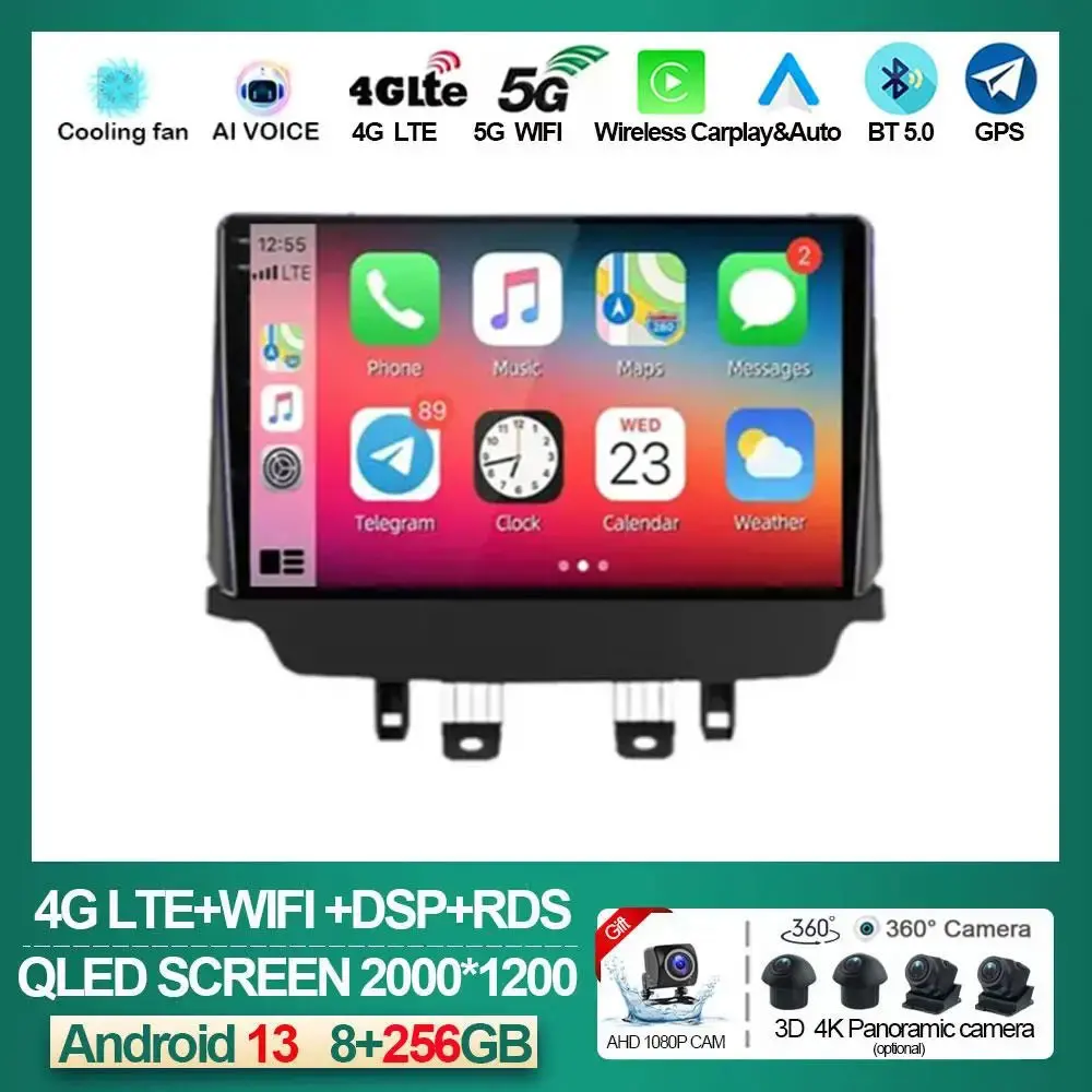 

Android 13 Auto Radio For Mazda CX-3 CX3 Mazda 2 DK 2014 - 2021 Carplay Stereo Car Multimedia Player GPS Navigation NO 2din