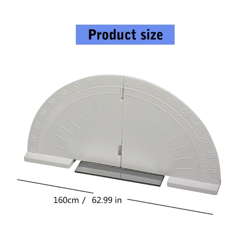 Dobrável semicírculo transferidor física óptica auxiliar ensino brinquedo física para adolescentes